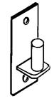 Flat Plate Pin Hinge - Zinc